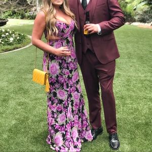 Fame and Partners Sienne Cutout Waist Gown